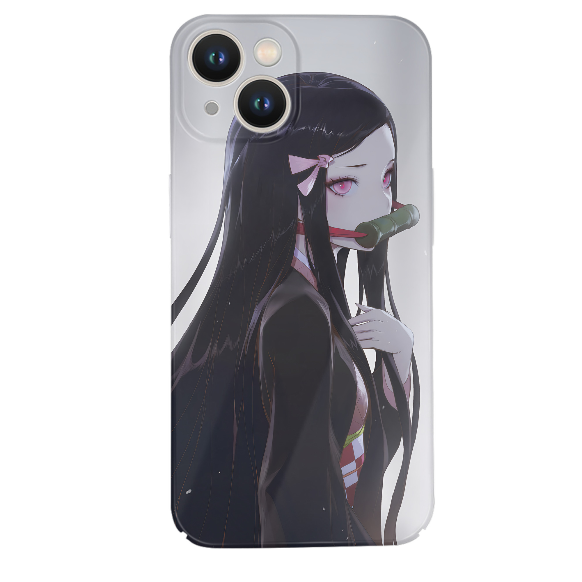 （画像用） 鬼滅の刃（きめつのやいば）竈門 禰󠄀豆子／かまど ねずこ Kamado Nezuko 【iPhone 14シリーズ対応】ハードケース